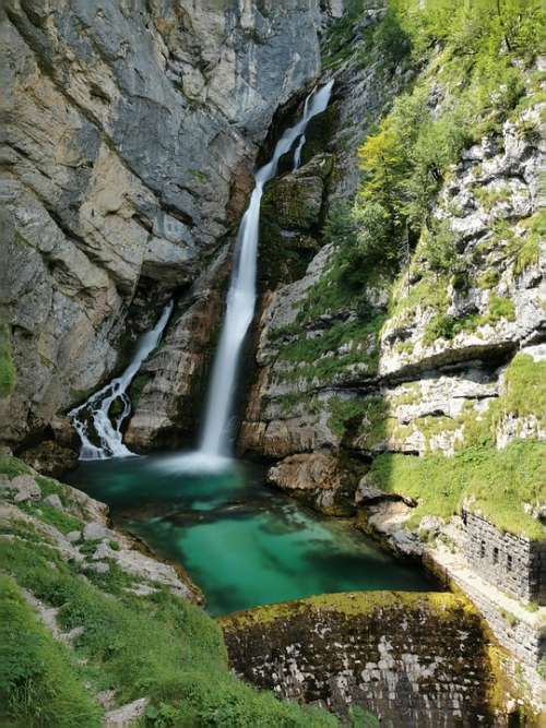 Slowenia Waterfall Savica