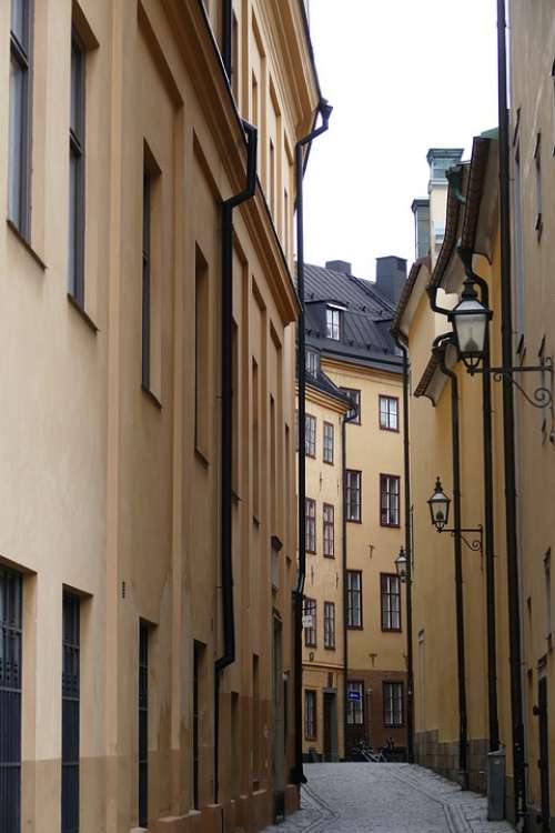Stockholm Sweden City Historic Center Gamlastan