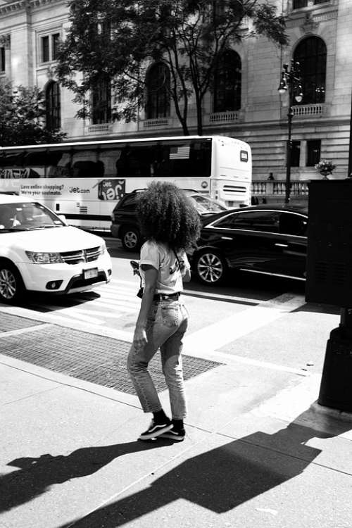 Streetlife Urban New York Manhattan Afro