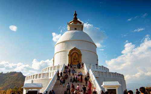 Stupa Temple Nepal Asia Buddhism Religion Myanmar
