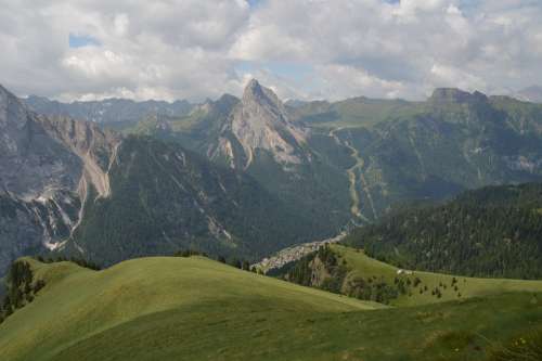 Summer Holiday Alpine Panorama Dolomites Italy