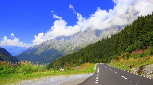 Susten Pass Switzerland Mountains Road Alpine