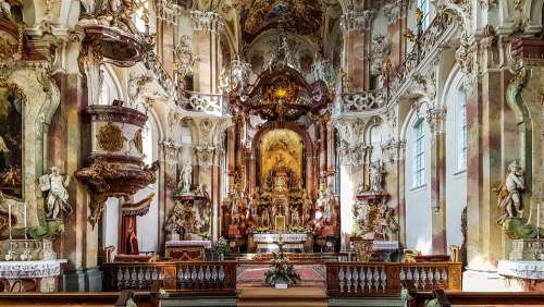 The Monastery Of Birnau Lake Constance Chapel Church