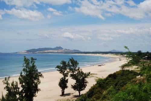 Travel Landscapes Beach Binh Dinh Province Vietnam