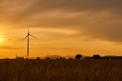Wind Power Energy Blue Environmental Technology