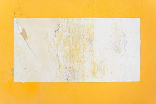 Yellow White Wall Rusty Textures Architecture