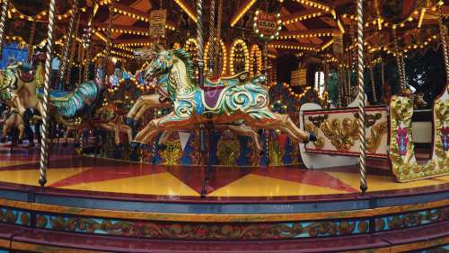 carousel fair ride fun entertainment