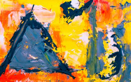 abstract art painting bold colorful
