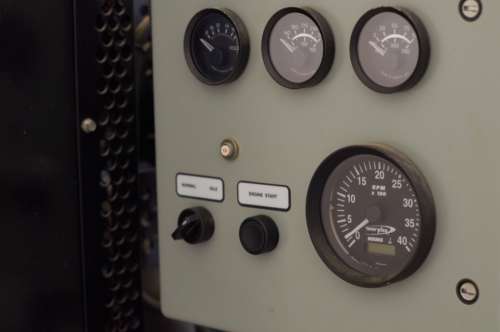 industrial gauges pressure close up control