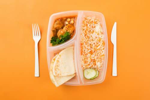 Chicken And Rice Lunchbox Photo