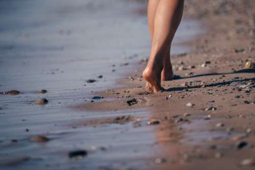 Barefoot In The Sand Photo