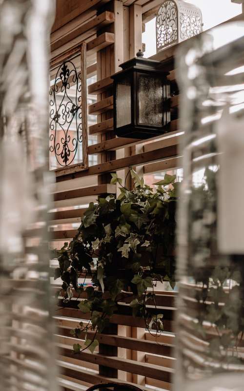 Decorative Wood On Window Photo