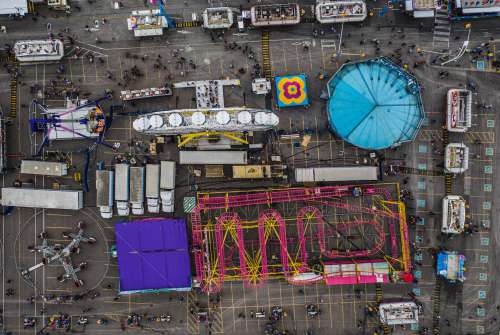 Fairground From The Sky Photo