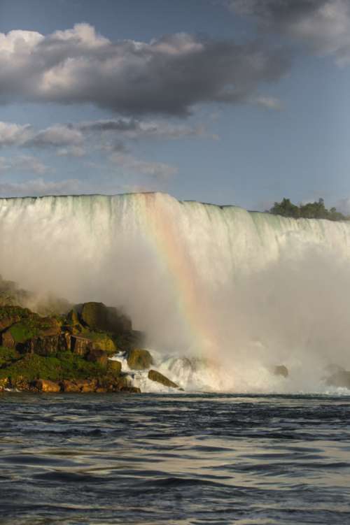 Rainbow In the Mist Of Niagara Falls Photo