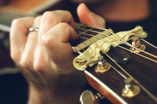 Hands of a Guitar Player