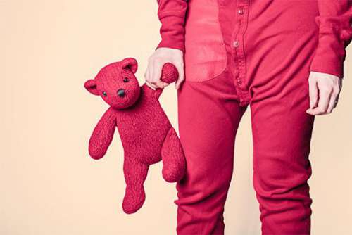 Red Pyjamas & Teddy Free Photo 