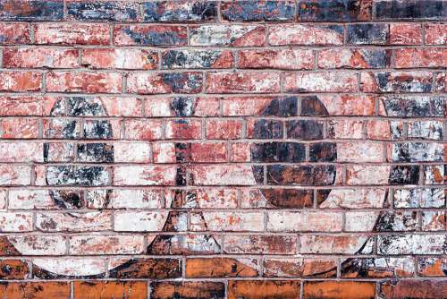 Graffiti on Brick Wall Free Photo 