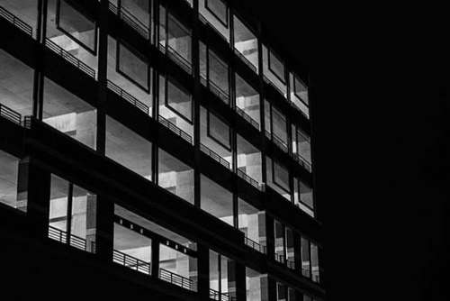 Black & White Modern Architecture Free Photo 