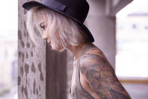 Pretty Tattoo Woman Free Photo 