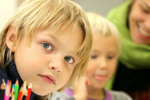 Boy At School