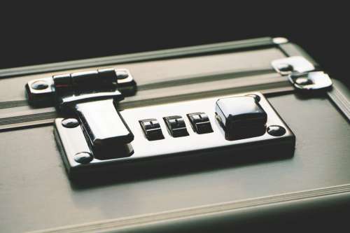Combination Lock on Briefcase