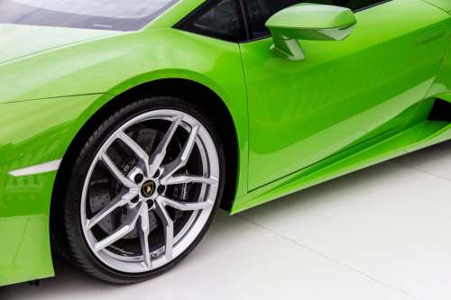 Green Lamborghini