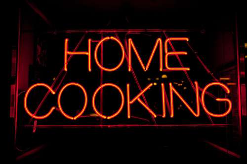 Home Cooking Neon Sign