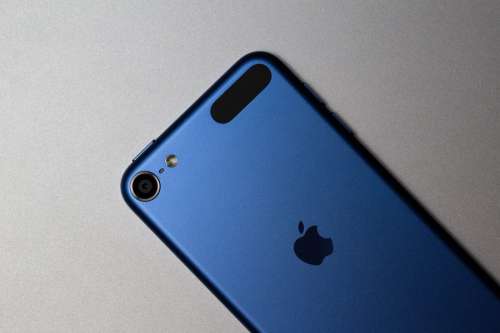 Blue iPhone Closeup