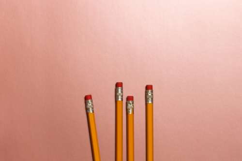Pencils Flatlay