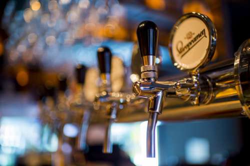 Beer Pumps in Bar