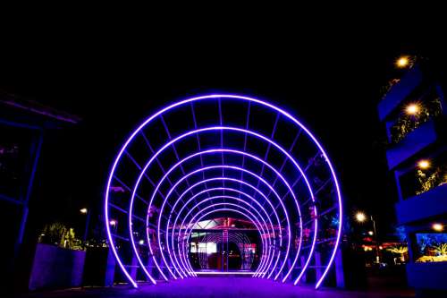 Night Tunnel Lights