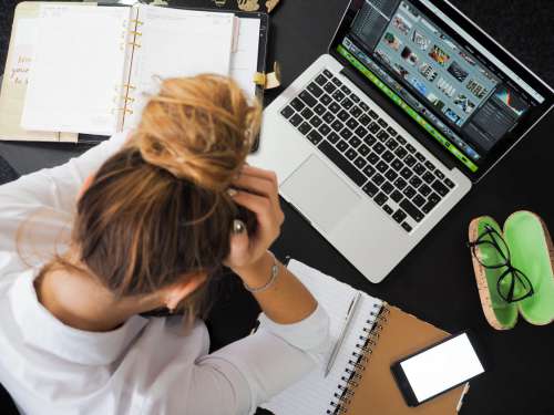 Business Laptop & Calendar