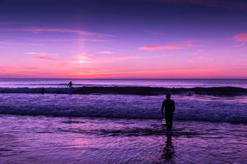 Summer Sunset at the Beach