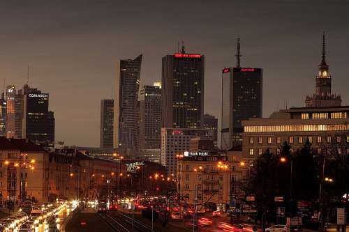 Warsaw at Night