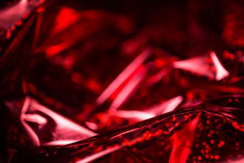 Red Holographic Paper Backgrounds