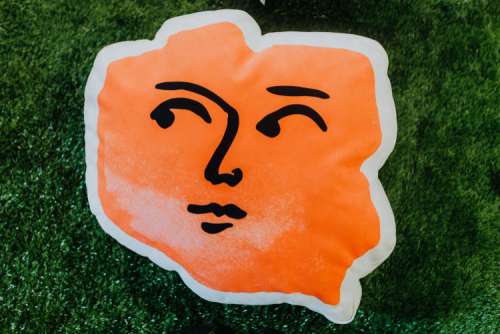 Poland shaped pillows with faces
