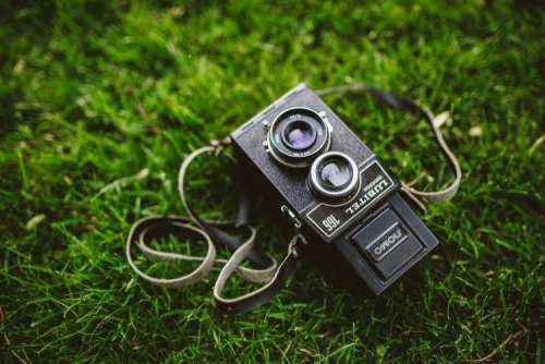 Vintage black camera