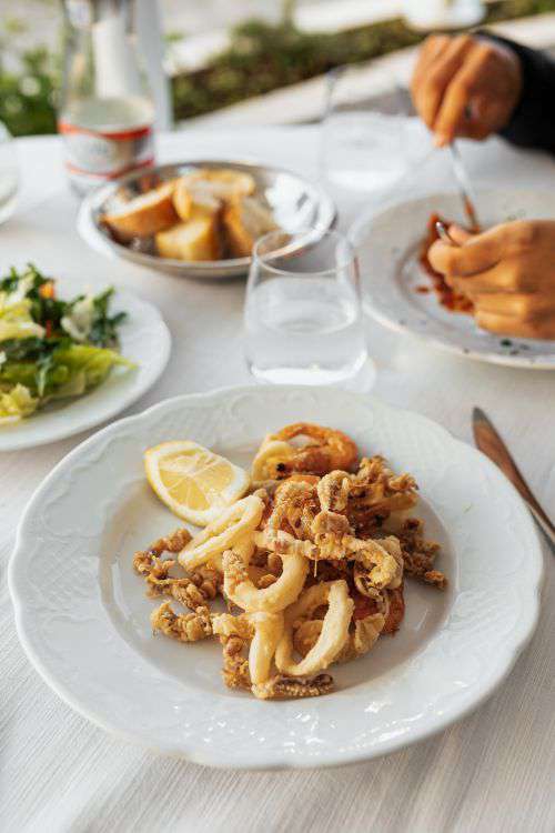 Delicious Italian food from the Amalfi coast