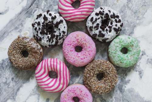 Colorful donuts