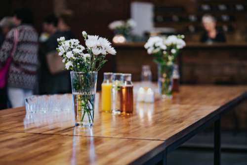 Interior of a bar