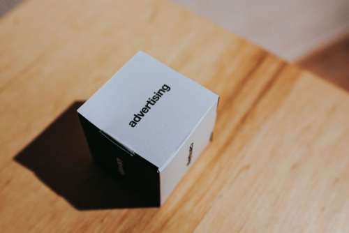 Little paper boxes with words on them