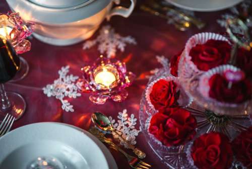 Table Decorations & Flowers for Valentine