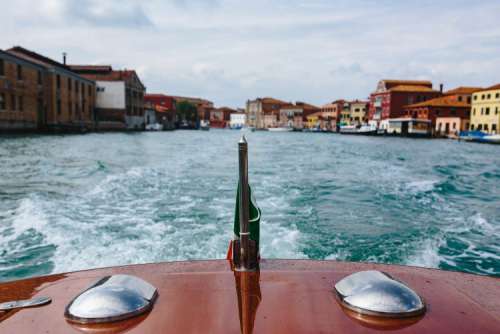 From the boat on my way to the Islands of Murano