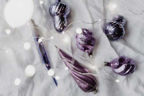 Pantone Ultra Violet Christmas Ornaments