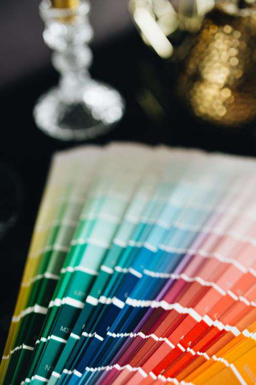 Color Palette Guide. Sample Colors Catalog.