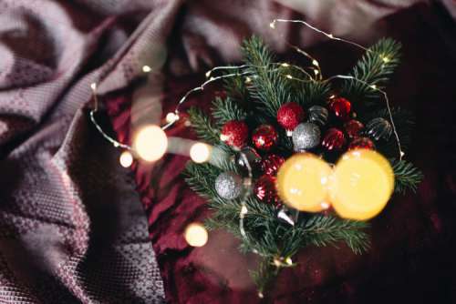 Burgundy Christmas Decorations