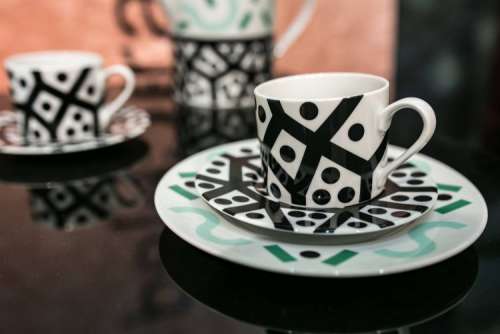 Collection of fancy tea cups