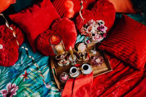 Valentine's Day Breakfast in Bed