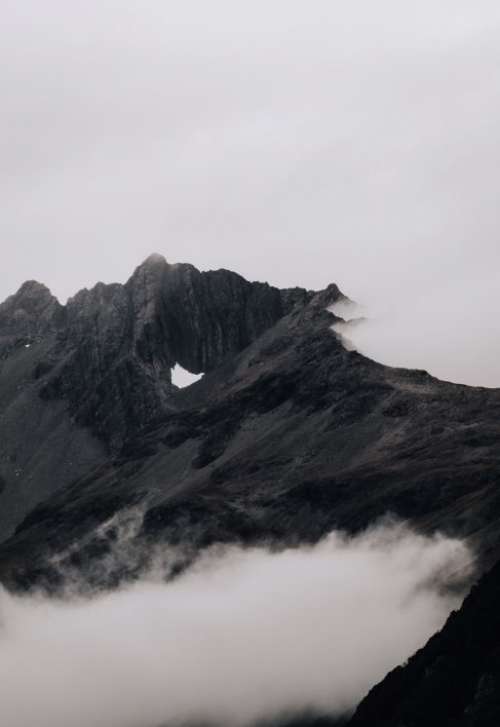 Misty Mountain Clouds Free Photo