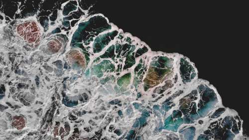 Abstract Ocean Aerial Free Photo